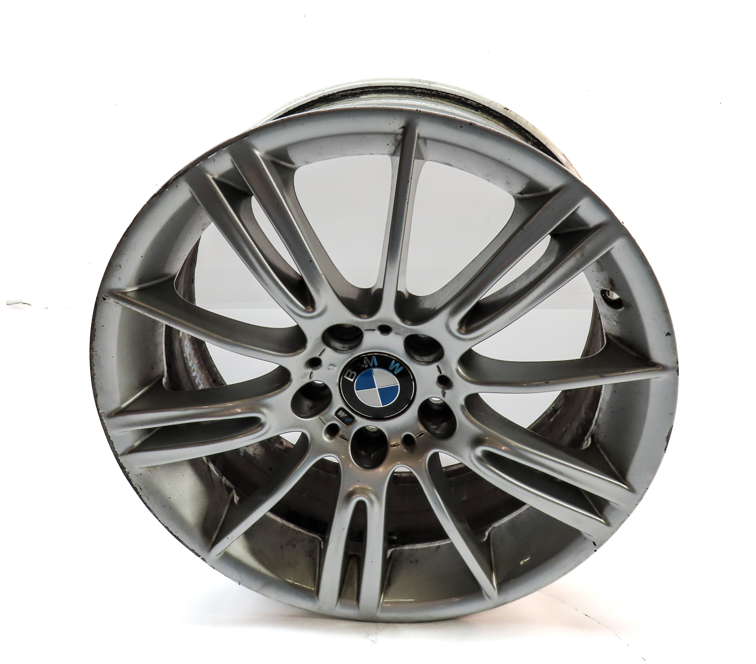 06-13 BMW 323i 325i 328i 330i 335i (E90) 18x8 10-SPOKE ALUMINUM ///M WHEEL RIM — exact item pictured